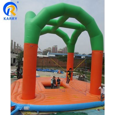 Logotipo personalizado Impresso Bungee Trampoline Jumper inflável para crianças e adultos