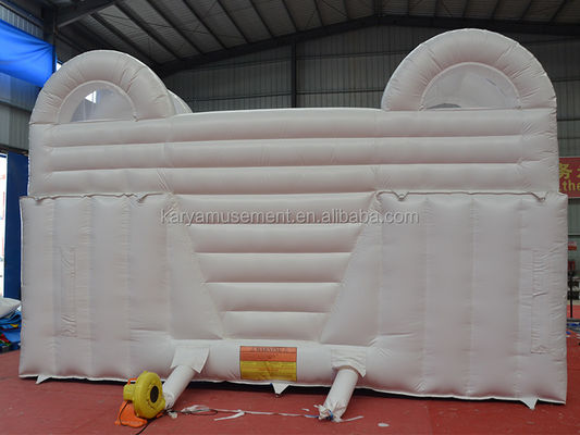 Deslizamento interior Criança pequena Casa de salto branca para festa Casamento Combinação de castelo de salto inflavel