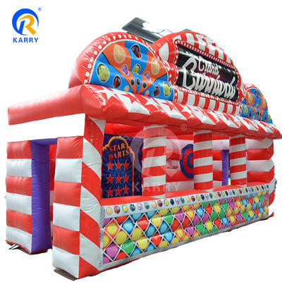 Características PORTABLE Carnaval inflável Booth para parque de diversões Interativo de desporto jogo