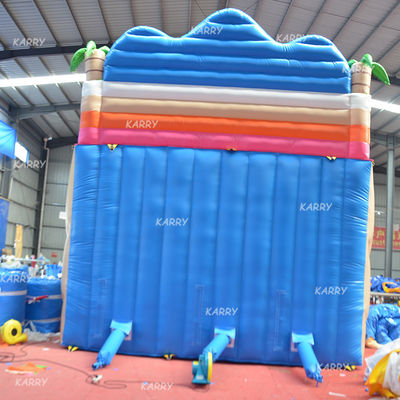 Festa de família Equipamento de diversão Impressão digital Dinossauro Slide Castelo inflável