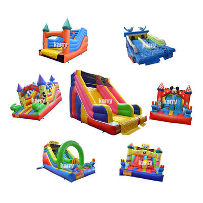 Slide inflável infantil de desenhos animados para interiores ou exteriores com cor e logotipo personalizados