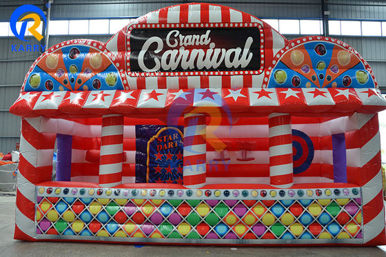 Tenda inflável para jogos com 4 em 1 Jogos de mesa e material de PVC