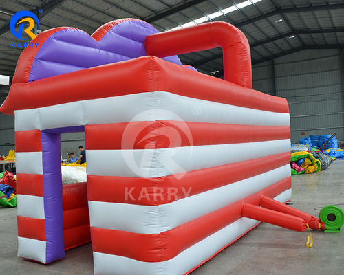 Tenda inflável para jogos com 4 em 1 Jogos de mesa e material de PVC