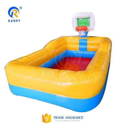 Piscina inflável estilo quintal com piscina infantil de PVC de 0,9 mm e gancho de basquete