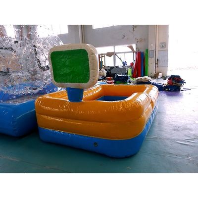 Piscina inflável estilo quintal com piscina infantil de PVC de 0,9 mm e gancho de basquete