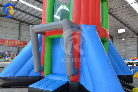 Logotipo personalizado Impresso PVC Inflável Rocket Airborne Adventure Game para crianças e adultos