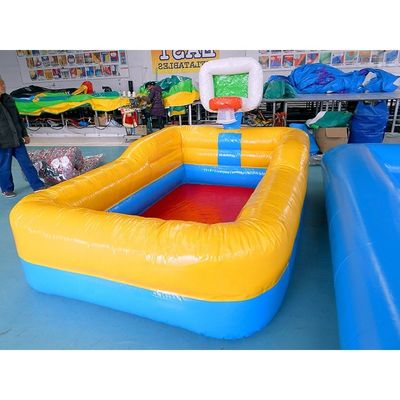 Piscina inflável estilo quintal com piscina infantil de PVC de 0,9 mm e gancho de basquete