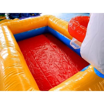 Piscina inflável estilo quintal com piscina infantil de PVC de 0,9 mm e gancho de basquete