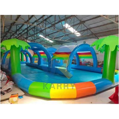 Crianças e Adultos piscina de água de barraca inflável com cobertura solar feita de material PVC