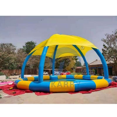 Crianças e Adultos piscina de água de barraca inflável com cobertura solar feita de material PVC