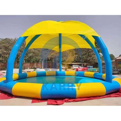 Crianças e Adultos piscina de água de barraca inflável com cobertura solar feita de material PVC