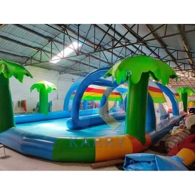 Crianças e Adultos piscina de água de barraca inflável com cobertura solar feita de material PVC