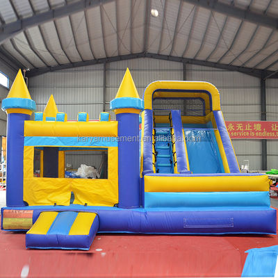 Cor personalizada de salto inflável infantil com sopro e deslizamento de qualidade comercial