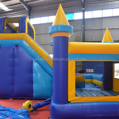 Cor personalizada de salto inflável infantil com sopro e deslizamento de qualidade comercial