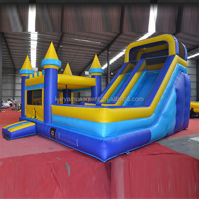 Cor personalizada de salto inflável infantil com sopro e deslizamento de qualidade comercial