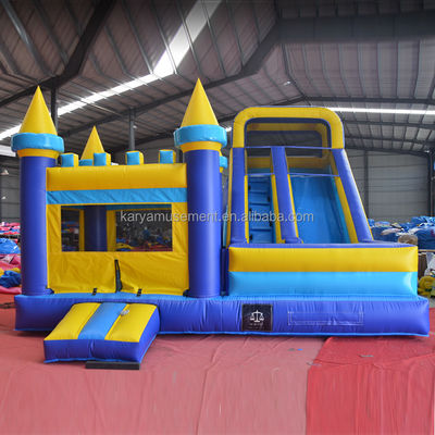 Cor personalizada de salto inflável infantil com sopro e deslizamento de qualidade comercial