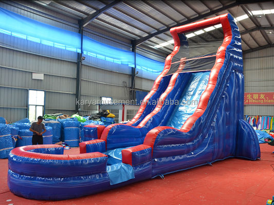 Brinquedos aquáticos infláveis comerciais 9x3m ou parque aquático de tamanho personalizado com piscina e escorregas