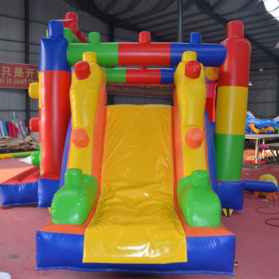 Personalizar aceito MiNi Bounce House Bloco de construção Castelo inflável com deslizamento