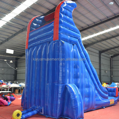 Brinquedos aquáticos infláveis comerciais 9x3m ou parque aquático de tamanho personalizado com piscina e escorregas