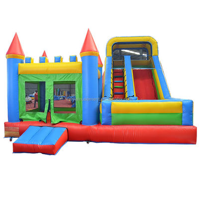 Características PORTABLE PVC Vermelho N Azul Castelo inflável com piscina N Slide Bouncer House