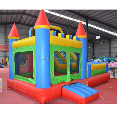 Características PORTABLE PVC Vermelho N Azul Castelo inflável com piscina N Slide Bouncer House