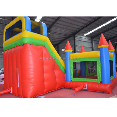 Características PORTABLE PVC Vermelho N Azul Castelo inflável com piscina N Slide Bouncer House
