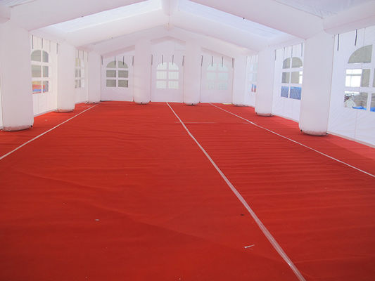 Tenda de casamento branca inflável personalizada de 20*10m para playground e festas ao ar livre