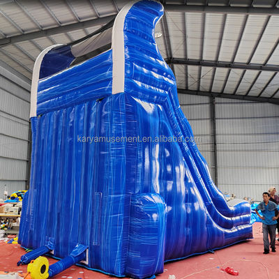 Parque aquático inflável de tamanho pequeno com deslizamento duplo N Slide