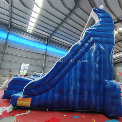 Parque aquático inflável de tamanho pequeno com deslizamento duplo N Slide