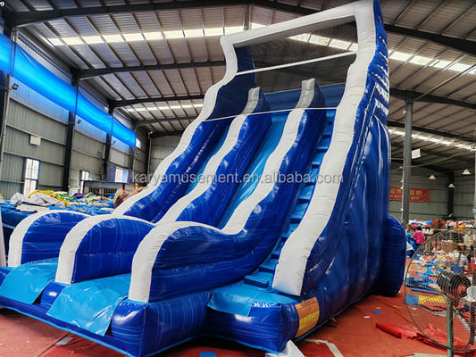 Parque aquático inflável de tamanho pequeno com deslizamento duplo N Slide
