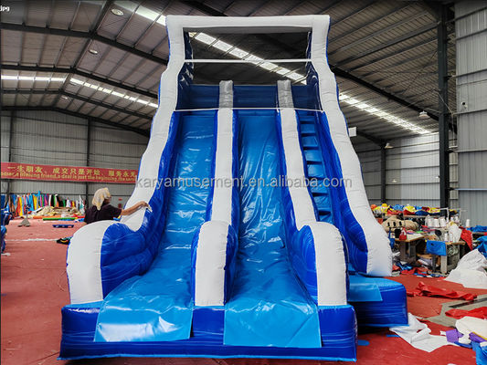 Parque aquático inflável de tamanho pequeno com deslizamento duplo N Slide