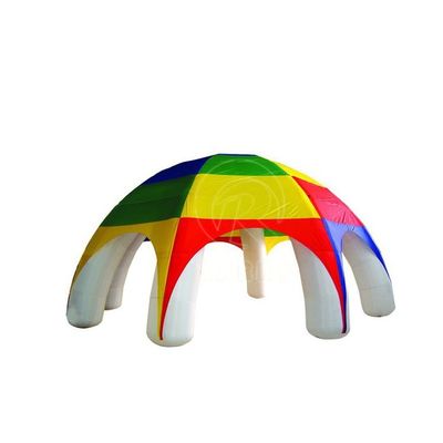 Advertising personalizado Tenda de cúpula inflável com impressão e acessórios pintados à mão