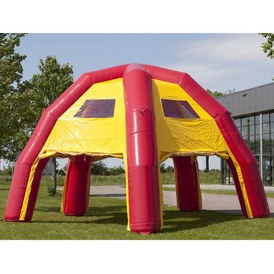 Advertising personalizado Tenda de cúpula inflável com impressão e acessórios pintados à mão