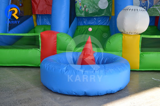 Jogos Interativos de Tiro Esporte Arena PVC Carnaval Inflavel ao Ar Livre 4 em 1 Jogos de Bolas