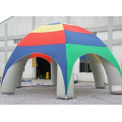 Advertising personalizado Tenda de cúpula inflável com impressão e acessórios pintados à mão
