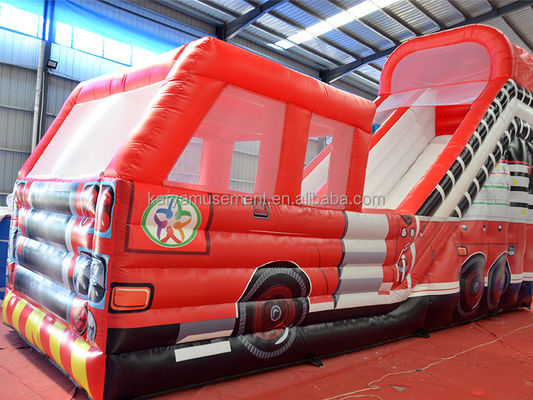 Impressão digital Popular Red Fire Truck Slide seco ou molhado para crianças e adultos