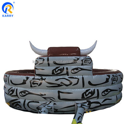 Aluguel e venda PORTABLE inflável Rodeio mecânico Bull Ride Game com características quentes