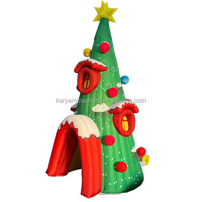 Eventos de festa Modelo de buraco de árvore de Natal inflável personalizado com CE/EN71/EN14960
