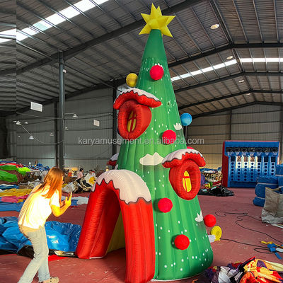 Eventos de festa Modelo de buraco de árvore de Natal inflável personalizado com CE/EN71/EN14960
