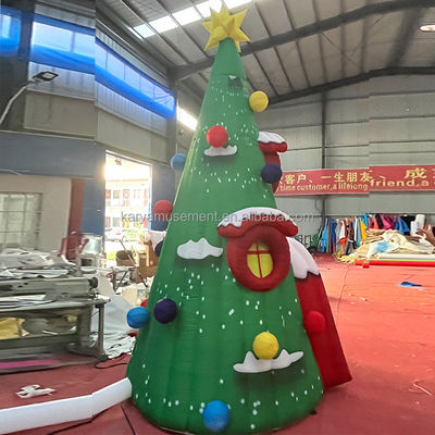 Eventos de festa Modelo de buraco de árvore de Natal inflável personalizado com CE/EN71/EN14960