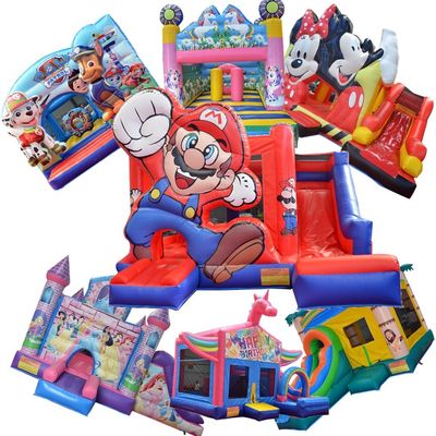 Commercial Grade PVC Pequeno Inflável Casa de Salto Inflável Quintal Salto Castelo Slide Combo