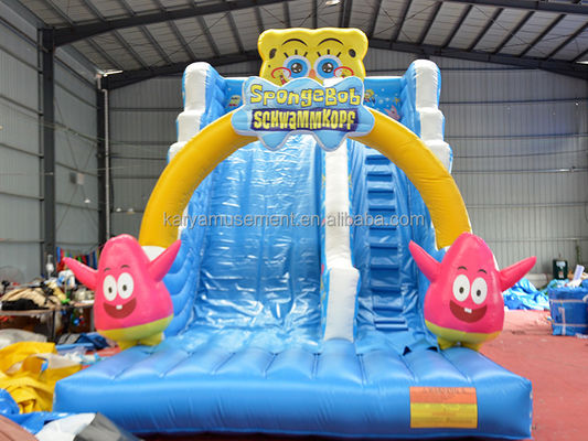 29ft Sponge-Bob Wide Slip n Slide para Crianças N Adultos Indoor PVC Inflável Comercial