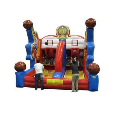 Desporto Interativo Carnaval Inflável Shooting Stars Basquete Shootout Jogo com PVC