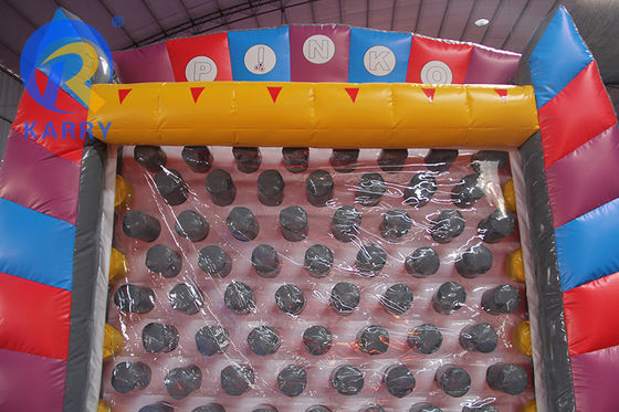 Logotipo personalizado Impresso Jogo de Carnaval Plinko Inflável com Material de PVC de Mar Personalizado