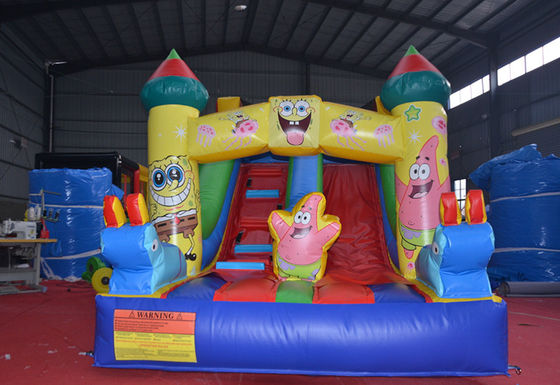 5-10 Passageiros Custom Small Sponge-Bob Slide Molhado e Seco com Design de Impressão Digital