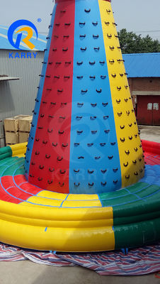 Unisex Outdoor Interactive Sports Games Tower Parede de escalada inflável com sopro