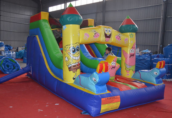 5-10 Passageiros Custom Small Sponge-Bob Slide Molhado e Seco com Design de Impressão Digital