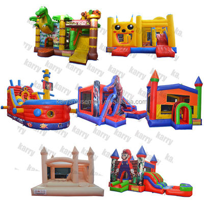 Parque aquático inflável Fun City Combo com curso de obstáculos e tema do Parque Bob Esponja