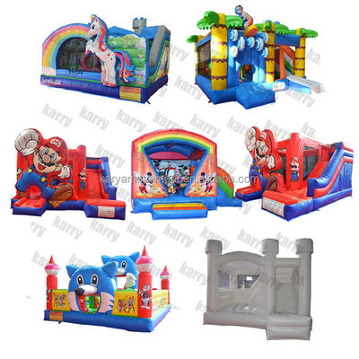 Parque aquático inflável Fun City Combo com curso de obstáculos e tema do Parque Bob Esponja