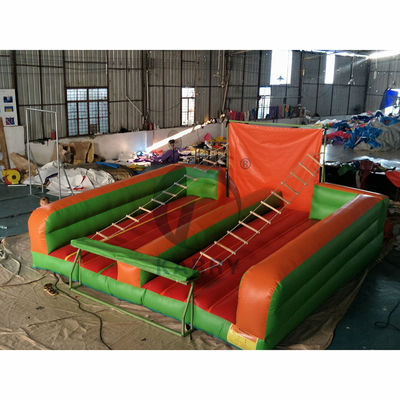 PVC Parque ao ar livre Carnaval Escalada Jogo inflável Jacobs Escala Escalada Jogo Para Adultos